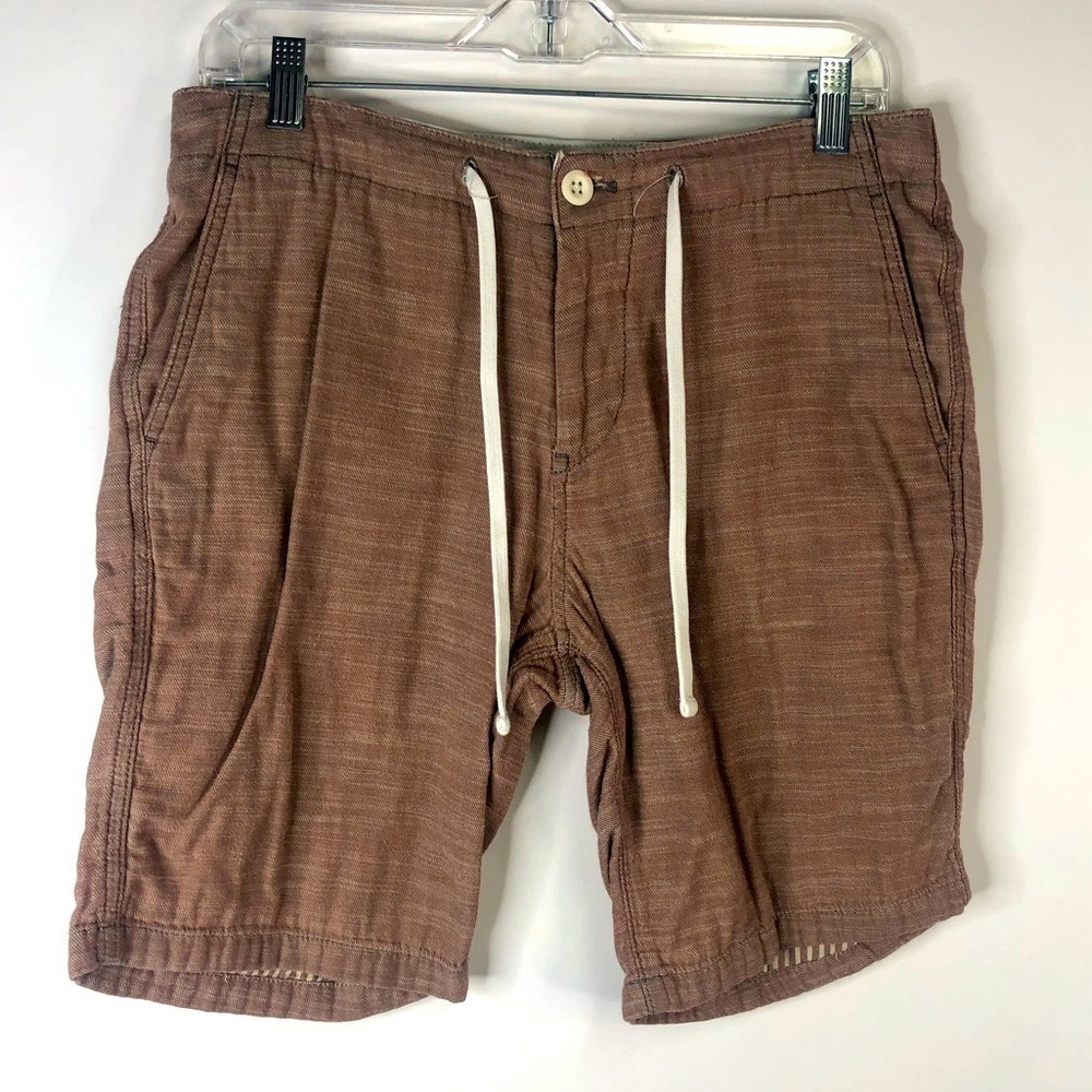 Express Brown Drawstring Shorts Size 30 - image 1